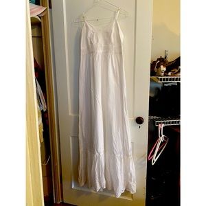 Boho Banana Republic Maxi White Summer Dress Size 2